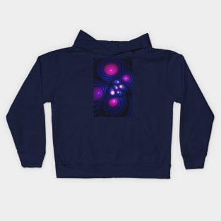 Fiber Optic. Abstract Digital Artwork Kids Hoodie